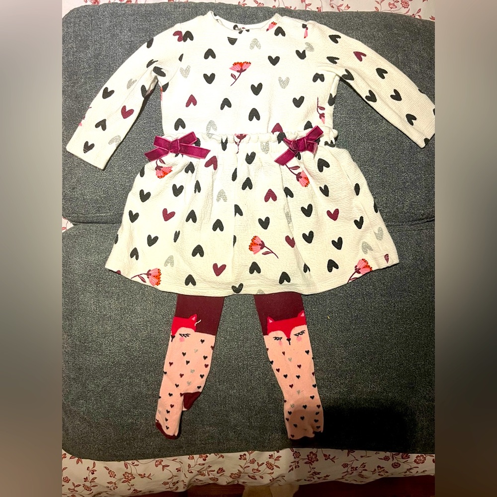CATIMINI dress with matching tights